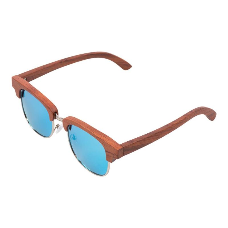 Wholesale UV400 Resistance Wood Frame Sunglasses