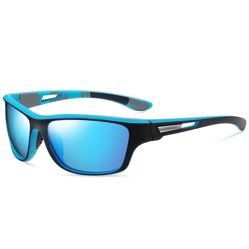 Fashion Sports Sunglasses PC Frame Polarized Lens with Colorful Mirror Sunglasses