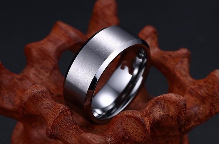 Vintage Fashion Accessories Titanium Black Men Rings Fashion Jewelry