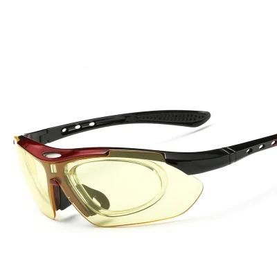 New 2021 UV400 Protect Polarized Sunglasses Windproof Cycling Sport for Men with 5 PCS Lens