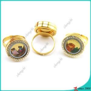 Gold Memory Locket Ring for Teenage Jewelry (LR16041206)