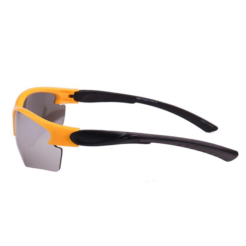 2019 Yellow Frame Sports Sunglasses with White Mirror