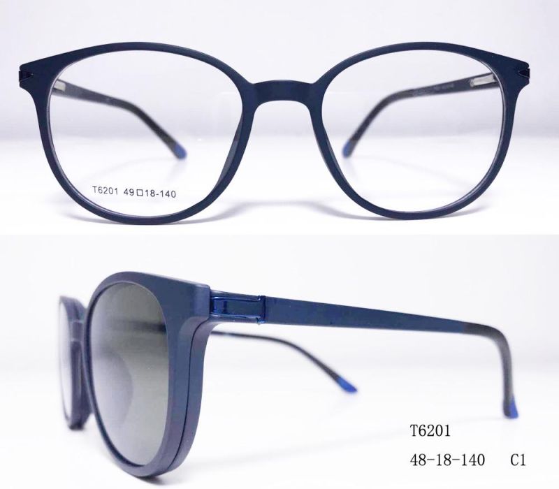 Clip on Magenatic Tr Sunglasses with Polarized Lens T6201