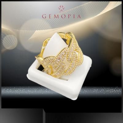 Hiphop Micro Inlaid Rows Zircon Stones Rings