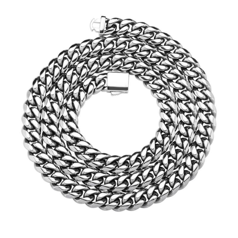 Fashion Stainless Steel Cuban Chain Nencklace Jewelry