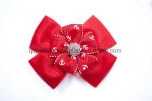 Decorative Handmade Baby Girl Boutique Wholesale Rhinestone Hair Bows Clips