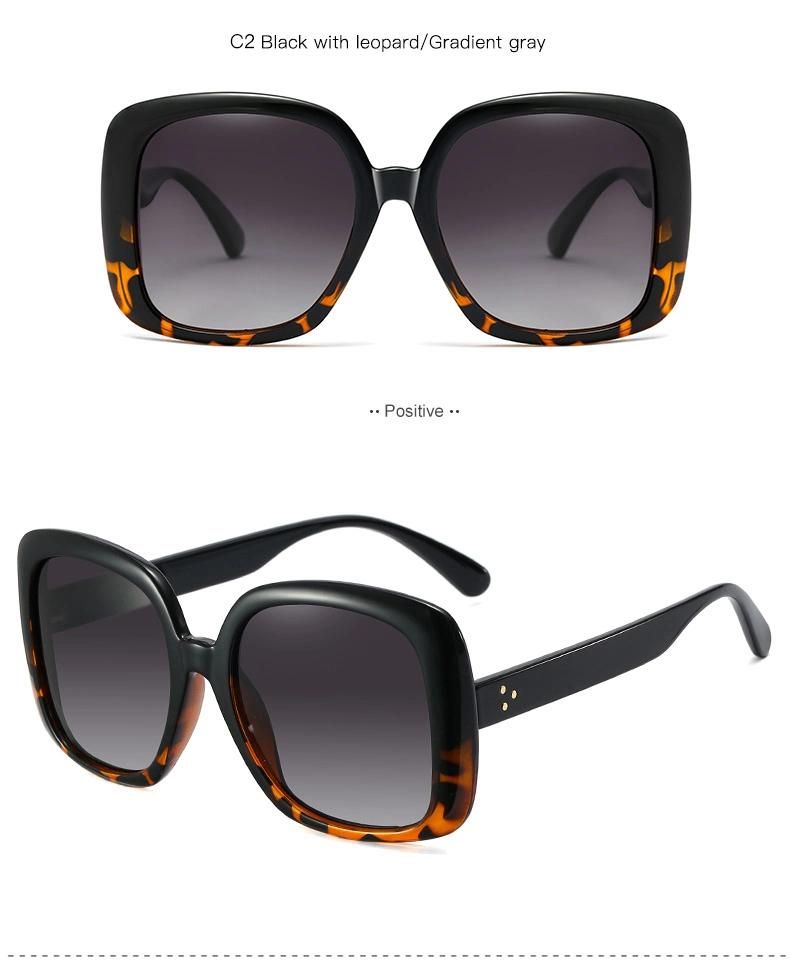 New Style Big Frame Sunglasses Ladies Polarized Sunglasses