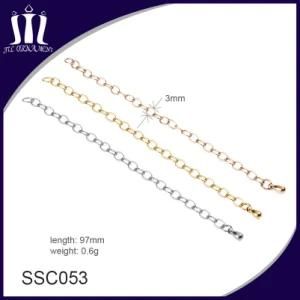 Popular 316L Stainless Steel Metal O Shape Link Necklace