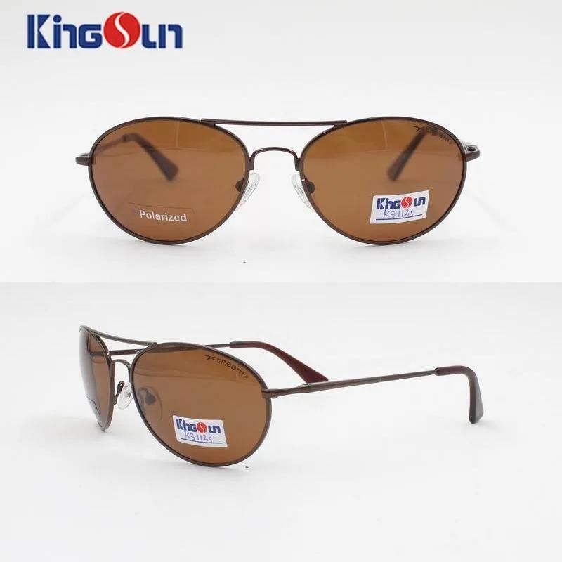 Men′s Stainless Steel Sunglasses with Polarized Lens Ks1135