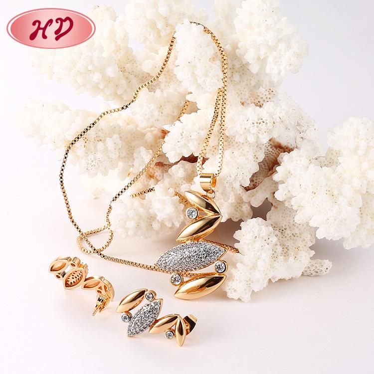 Fast Ship Fashion 18K Gold Plated Silver Alloy Chain Sets