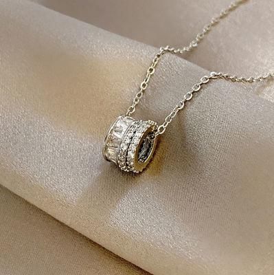 Geometry Stainless Steel Round Shape Necklace Jewelry