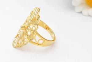 Trustworthy China Supplier Wholesale Gold Long Finger Ring Gold Jewelry Dubai Jewelry