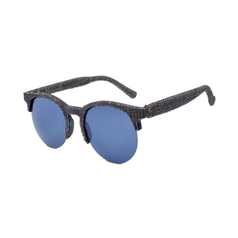 2018 Hot Selling Half Frame Sunglasses with Jeans Cover