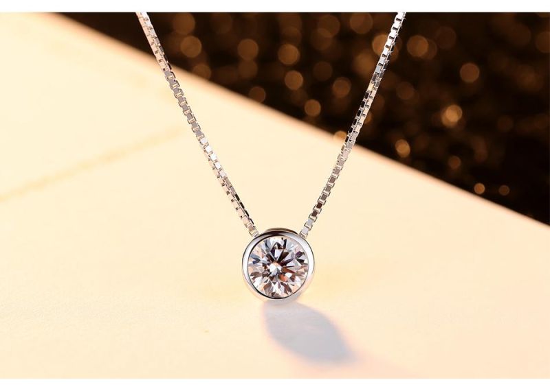Fashion Jewellery Eye of The Sky Zircon Charm Pendant Necklace for Women