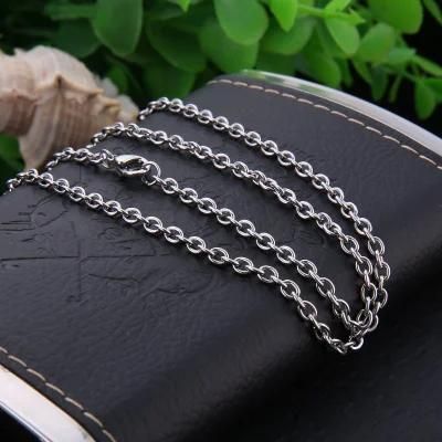 Fashion Jewelry Accessories Wholesale Cable Chain Necklace Bracelet Anklet for Lady Handcraft Jewellery Collection Design