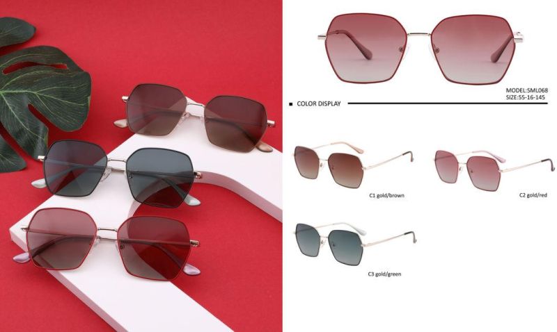 Designer Retro Ray Band Women Metal Pilot Frames 400 UV Polarized Shade Sun Sunglasses