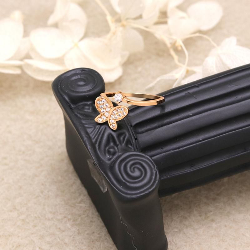 New Fashion Jewelry CZ Zircon Butterfly Ladies Ring