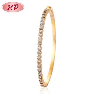 2020 Fashion Women Wedding 18K Gold&Rhodium Bangle