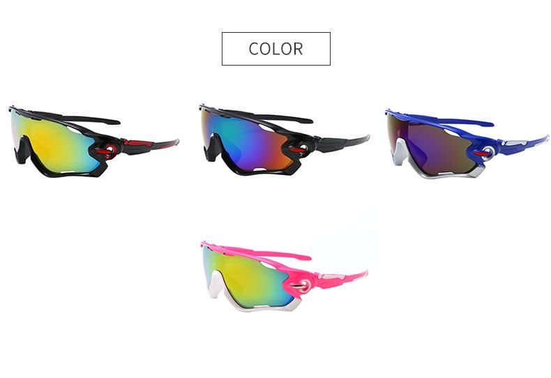 Wholesale Factory 2021 Big Frame PC Lens Windproof Cycling UV400 Custom Design Protection Outdoor Sunglasses for Men Women 9270