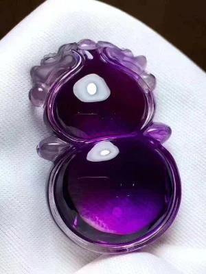 Purple Crystal Pendant Gourd Natural Crystal