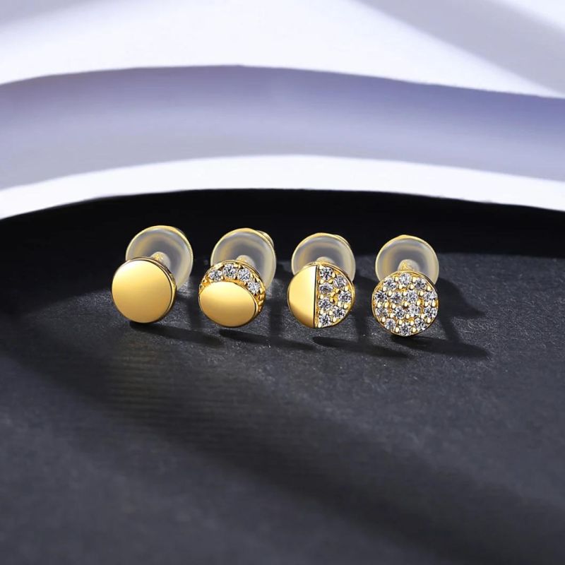 Best Quality 925 Sterling Silver Stud Wedding Earrings Jewellry