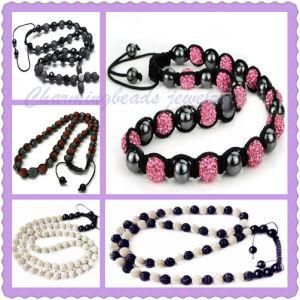 Fashion Jewelry, Fashion Necklace, Shamballa Pave Crystal Beads Necklace Jewelry (2735)