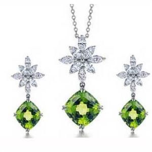 New Bridal Fashion Costume Jewellery Accessories Silver Wedding Set Jewelry