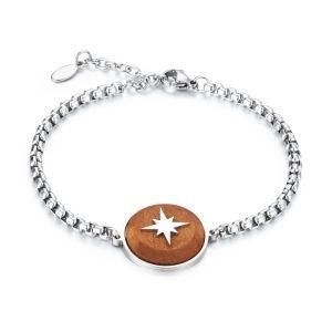 Minimalist Circle Accessories Adjustable Solid Link Chain Stainless Steel Men Bracelet