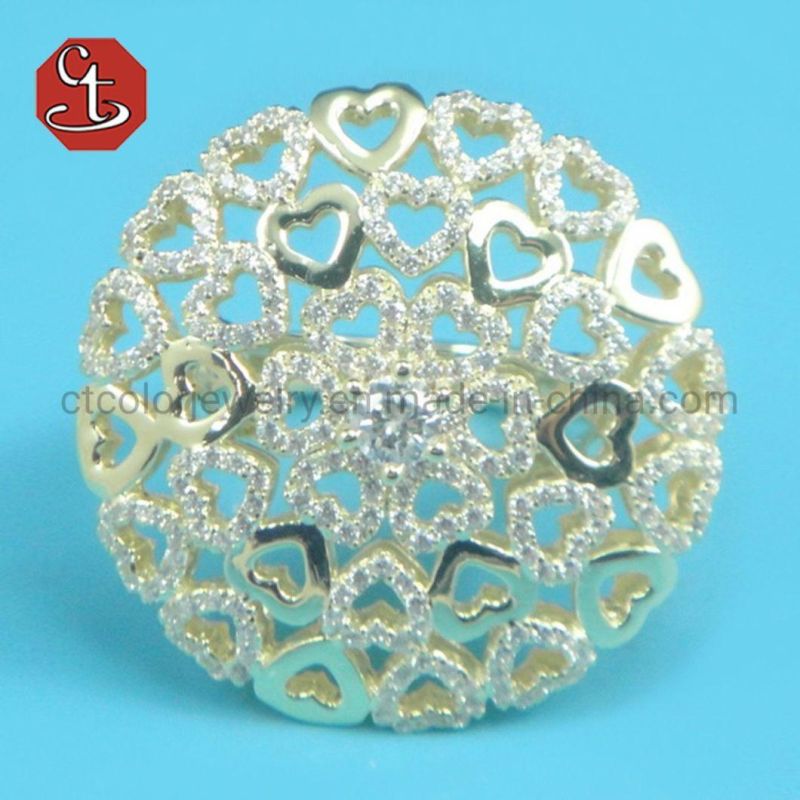 925 Sterling Silver Flower Ring Factory Price
