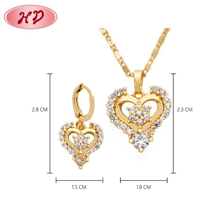 New Fashion Chain Necklace Jewelry Set with Cubic Zircon