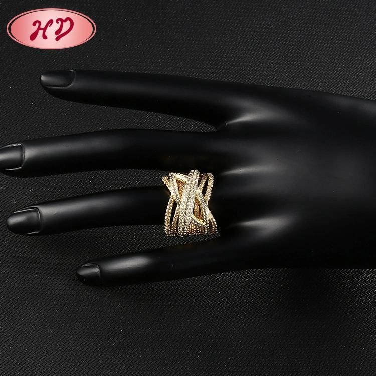 18K Gold Plated Stainless Steel Silver Fashion Wedding Engagement Man Finger Rings Jewelry Design