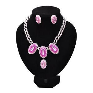 Necklace Jewelry Set with High Quality Multicolor Rhinestones (MJBH51)