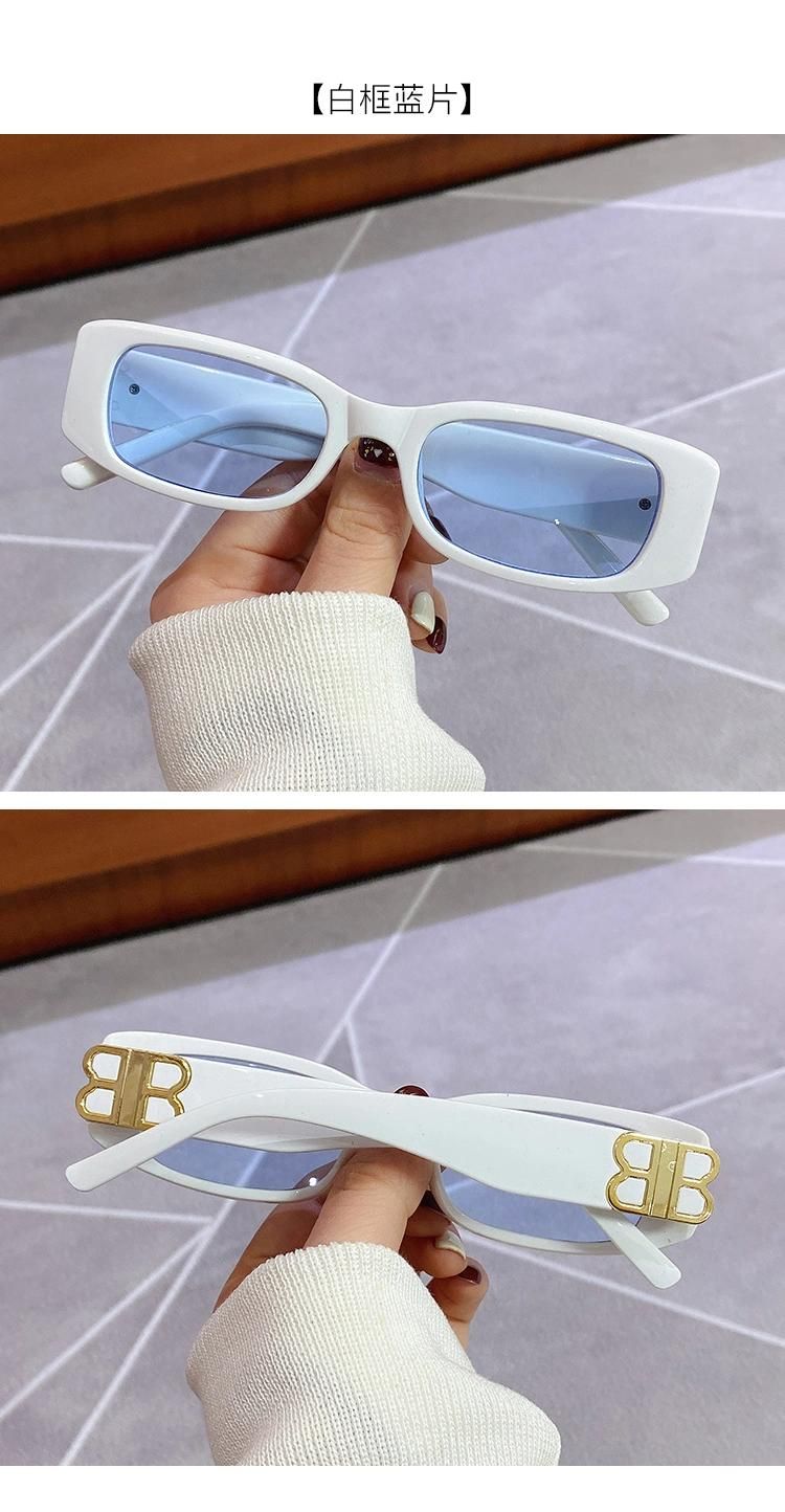 Colorful Sunglasses Jelly Color Fashion Net Red Same Style Square Small Frame Glasses