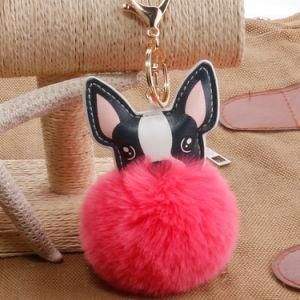 Faux Fur POM POM Ball Keychain Multicolor Bag Charm