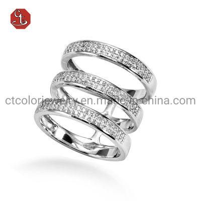 New Style 925 Silver Double horizontal Rings Fashion Jewelry Silver Jewelry