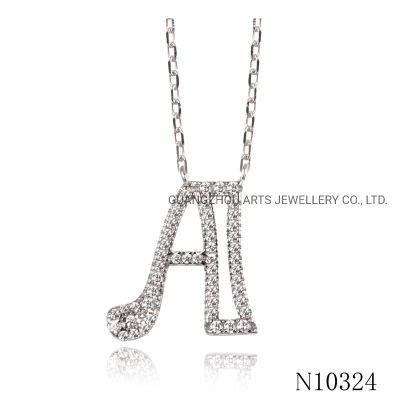 Alphabet Silver Hotsale Jewelry Initial Pendant Necklace