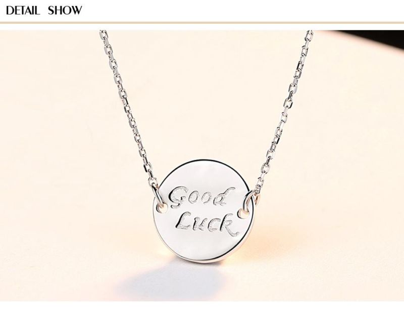 Fashion Silver Jewelry Zircon Pendant Women Accessories Necklace