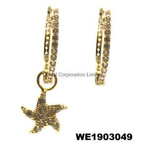 Silver/Brass/ Star Earring /Fashion Jewelry