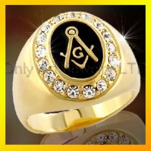 Masonic Ring Silver Jewellery Signet Ring Fashion Jewlelry Gold Plated