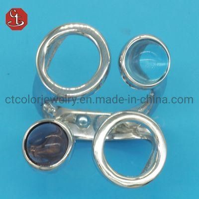 Colorful Stones Irregular Fashion Custom Ring Jewelry