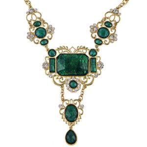 Wholesale Hot Sale Fashion Jewelry Alloy Rhinestone Necklace Latest Design Necklace