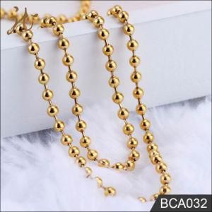 Hot Sale Godl Color Necklace Chain Metal Ball Chain