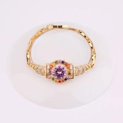 Fashion Jewelry 18K Gold Rhodium New Design Bangle Bracelet for Lady