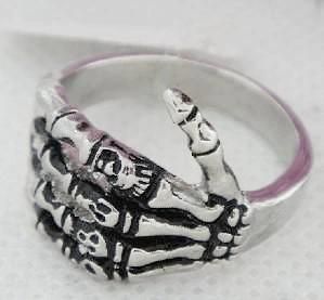 Personalized Stainless Steel Skull Ring (RZ6064)