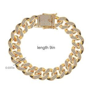 Hip Hop Cuban Link Chains and Anklets for Men Women Silver Gold