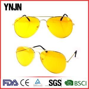 Anti Glare Metal Day Night Vision Driving Sunglasses (YJ-W450)