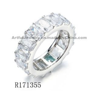 New Design Prong Set 925 Silver Ring