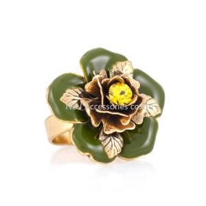 High Quality Hot Sale Blooming Flower Rings Women Jewelry Gift