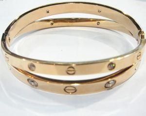 Stainless Steel Bracelet with Rose Gold Plated (BC8211)