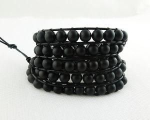 Adjustable Fashion Stone Layer Bracelet, Hot Sale Lava Bead Jewelry Bracelet, Wrap Bracelet (Z0184)